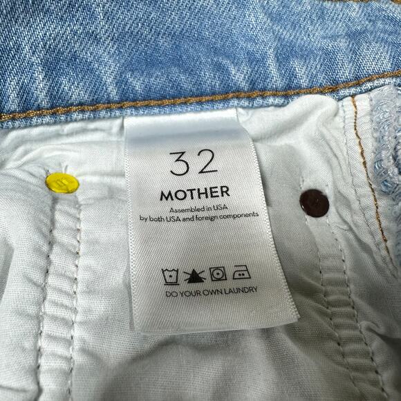 Mother Snacks NWT the Pleated Fun Dip Puddle Jeans Size 32 Wide Leg High Rise - Picture 8 of 11